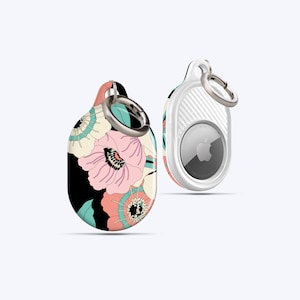 JAPANESE PEONY AirTag Case | For your keys, Handbag, Backpack, Pets Collar, Anything you desire, AirTag Holder, AirTag Keychain, Flowers