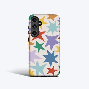 LARGE WONKY Sterne Hülle Für, Samsung Galaxy S25 Hülle, Galaxy S24 Ultra Hülle, Galaxy S23 fe Hülle, Galaxy S22 Hülle, weitere Modelle verfügbar