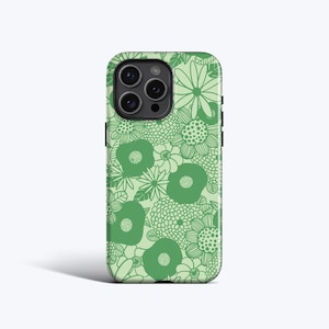 60&#39;s VINTAGE FLOWERS Phone Case | Retro Floral Vibes – MagSafe Option, Fits iPhone 16 Pro Max, 16e, 15 Plus, 14 Pro, 13 Mini, 12, 11