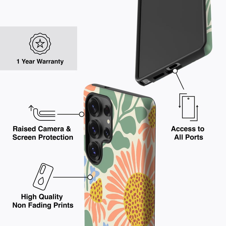 Sunflower Phone Case - For Galaxy S27, S26, S25, S24, S23, S22, S21, Magnetic image 4
