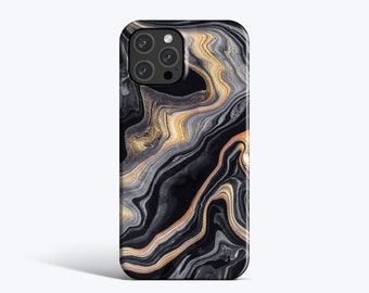 MIDNIGHT MARBLE | For iPhone 15 Pro Case, iPhone 12 Case, iPhone 11 Case, iPhone XR Case, More Models Available, Fluid Art, Modern, Marble