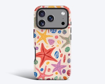 Pretty Starfish Phone Case - For iPhone 17, 16, 15, 14, 13, 12  MagSafe Option