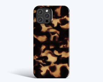 DARK TORTOISE SHELL Case | For iPhone 15 Pro Case, iPhone 13 Case, iPhone 12 Case, More Models Available, Abstract Tortoise Shell Print