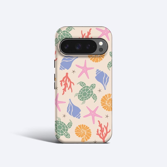 Pastel Sea Life Phone Case - for Pixel 10, 9, 8, 7, 6, Magnetic