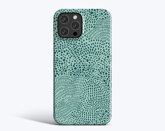 MINT ABSTRACT | For iPhone 15 Pro Max Case, iPhone 12 Case, iPhone 11 Case, iPhone 13 Case, More Models Available, Abstract Dot Pattern