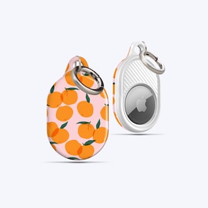 Custodia AirTag ORANGES / Per le tue chiavi, borsa, zaino, collare per animali domestici, tutto ciò che desideri, supporto AirTag, portachiavi AirTag, rosa e arancione