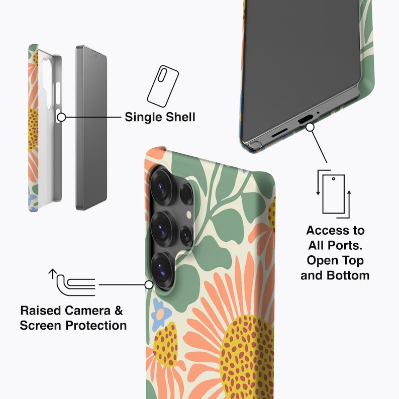 Sunflower Phone Case - For Galaxy S27, S26, S25, S24, S23, S22, S21, Magnetic image 6