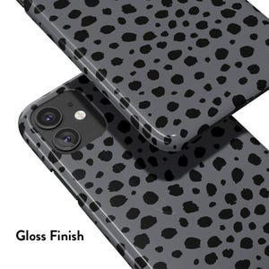 DOTS GREY Case | For iPhone 15 Case, iPhone 12 Case, iPhone 14 Pro Max Case, iPhone 16 Pro Max Case, More Models, Dot Pattern, Classic image 2