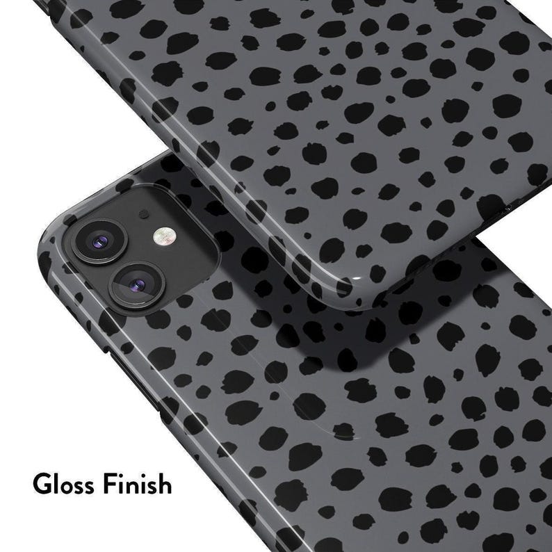 DOTS GREY Case | For iPhone 15 Case, iPhone 12 Case, iPhone 14 Pro Max Case, iPhone 16 Pro Max Case, More Models, Dot Pattern, Classic image 2