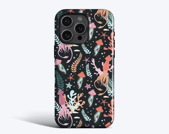 JELLYFISH WORLD Case, For iPhone 16 Pro Case, iPhone 15 Plus Case, iPhone 14 Case, iPhone 13 Case, All Models, MagSafe, Ocean, Sealife