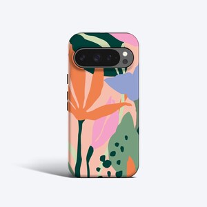 TROPICAL FLOWERS Case | For Pixel 9 Case, Pixel 7a Case, Pixel 6 Pro Case, Pixel 5 Case, Pixel 4A Case More Models, Tropical Leaves image 1