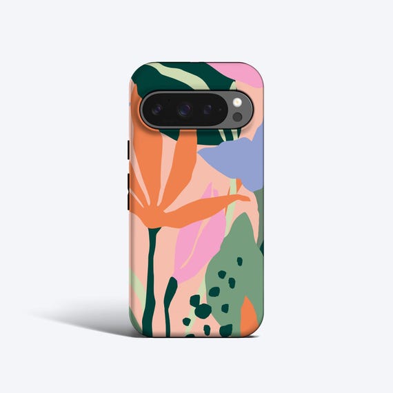 TROPICAL FLOWERS Case | For Pixel 9 Case, Pixel 7a Case, Pixel 6 Pro Case, Pixel 5 Case, Pixel 4A Case More Models, Tropical Leaves