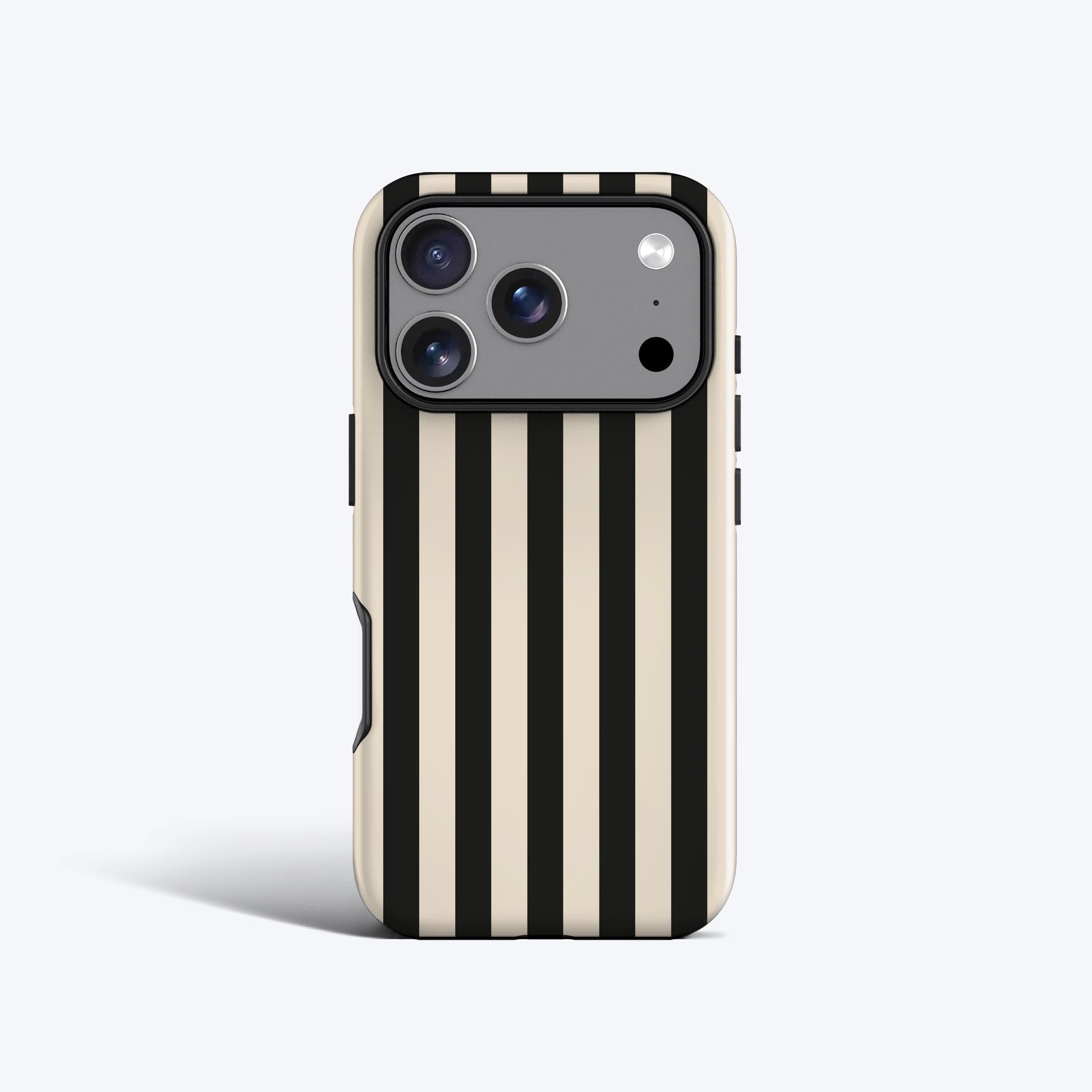 Classic Black Stripes Phone Case - for iPhone 17, 16, 15, 14, 13