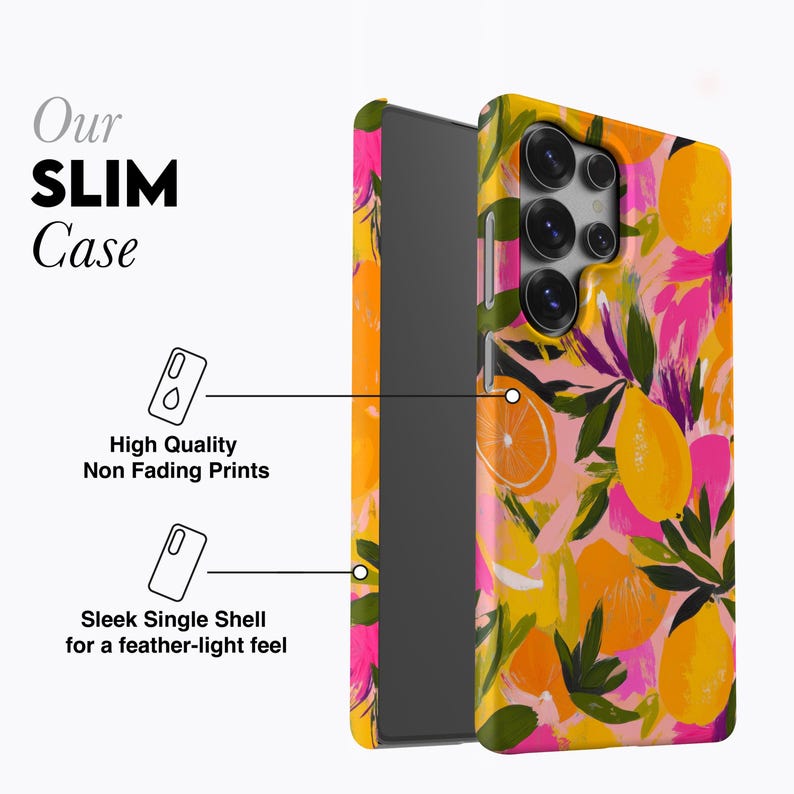 Oranges and Lemons Phone Case - For Galaxy S26, S25, S24, S23, S22, S21, S20 Series, Magnetic image 5