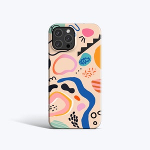 ABSTRACT JOY | For iPhone 15 Case, iPhone 12 Case, iPhone 11 Case, iPhone XR Case, More Models Available, Modern, Bright, Abstract Case