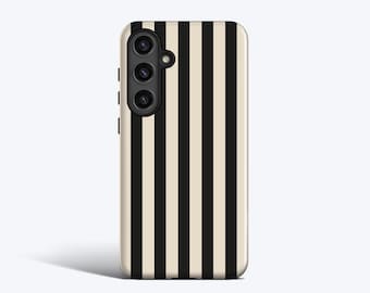 Classic Black Stripes Handyhülle, Für Galaxy S26, S25, S24, S23, S22, S21, magnetisch