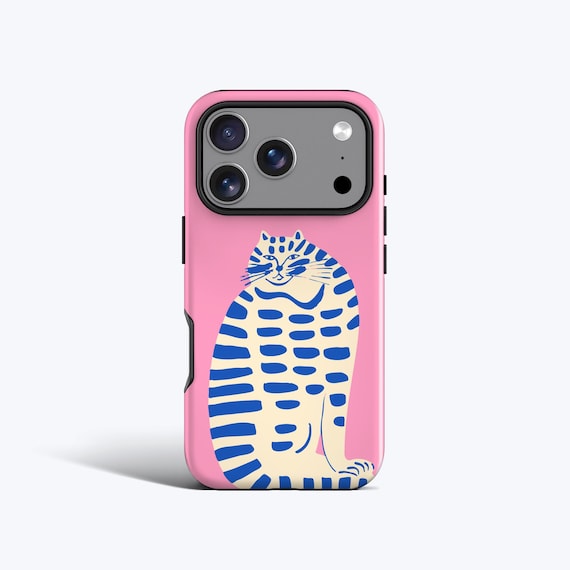 Tedyhulle Case For Samsung Galaxy A17, Cute Aesthetic Colorful Cat Pattern Design, Hard PC Back & Soft TPU Stylish Slim Bumper Shockproof Protective Phone Cover For Women Girls