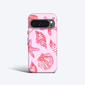 Hand Painted Shells Phone Case - For all Pixel Models, Magnetic Option