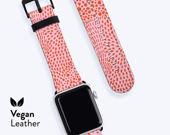 CANDY Watch Strap | For Apple Band, Vegan H21 Leather band, Available for Apple watch series 1, 2, 3, 4, 5, 6, 7, 8, 9, SE, Abstract Pattern