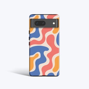 FUNKY SHAPES Case | For Pixel 9 Pro xl, 9a, 8a, 8 Pro, 7 Pro, 7a, 6 Pro, 6a, All Models, Retro, Organic Shapes