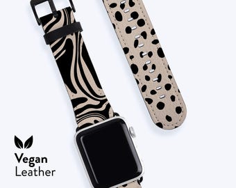 Pulseira Vogue para Apple Watch - Pulseira de couro vegano para Apple Watch, modelos 1, 2, 3, 4, 5, 6, 7, 8, 9, 10, 11 e SE.