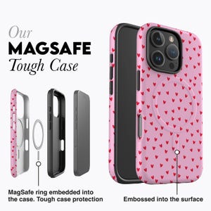 Red Hearts Phone Case - For iPhone 17, 16, 15, 14, 13, 12 MagSafe Option image 6