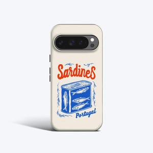 SARDINES TIN Phone Case | For Pixel 9 Pro xl Case, Pixel 8a Case, Pixel 7 Pro Case, Pixel 6a Case, Pixel 5 Case, Portugal, Traditional Food image 1