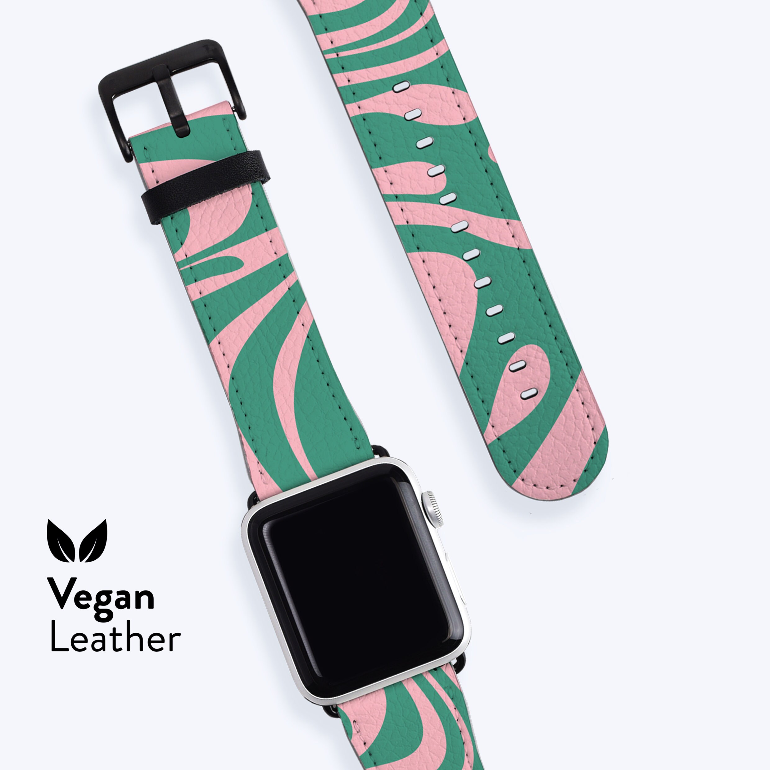 Multi-Color Marble Print Leather Watch Strap with Beige Accents Marble Watches - Etsy main image 2