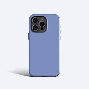 BLOCK COLOUR Blueberry Case | For iPhone 15 Case, iPhone 16 Case, iPhone 14 Case, iPhone 12 Case, More Models, Minimal Blue
