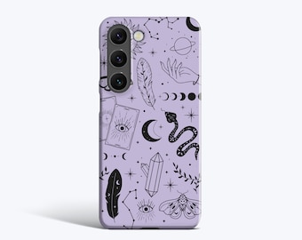 PURPLE MAGIC | For Samsung Galaxy S23 Ultra Case, Galaxy S22 Plus Case, Galaxy S21 fe Case, More Models, Spells, Snake, Halloween