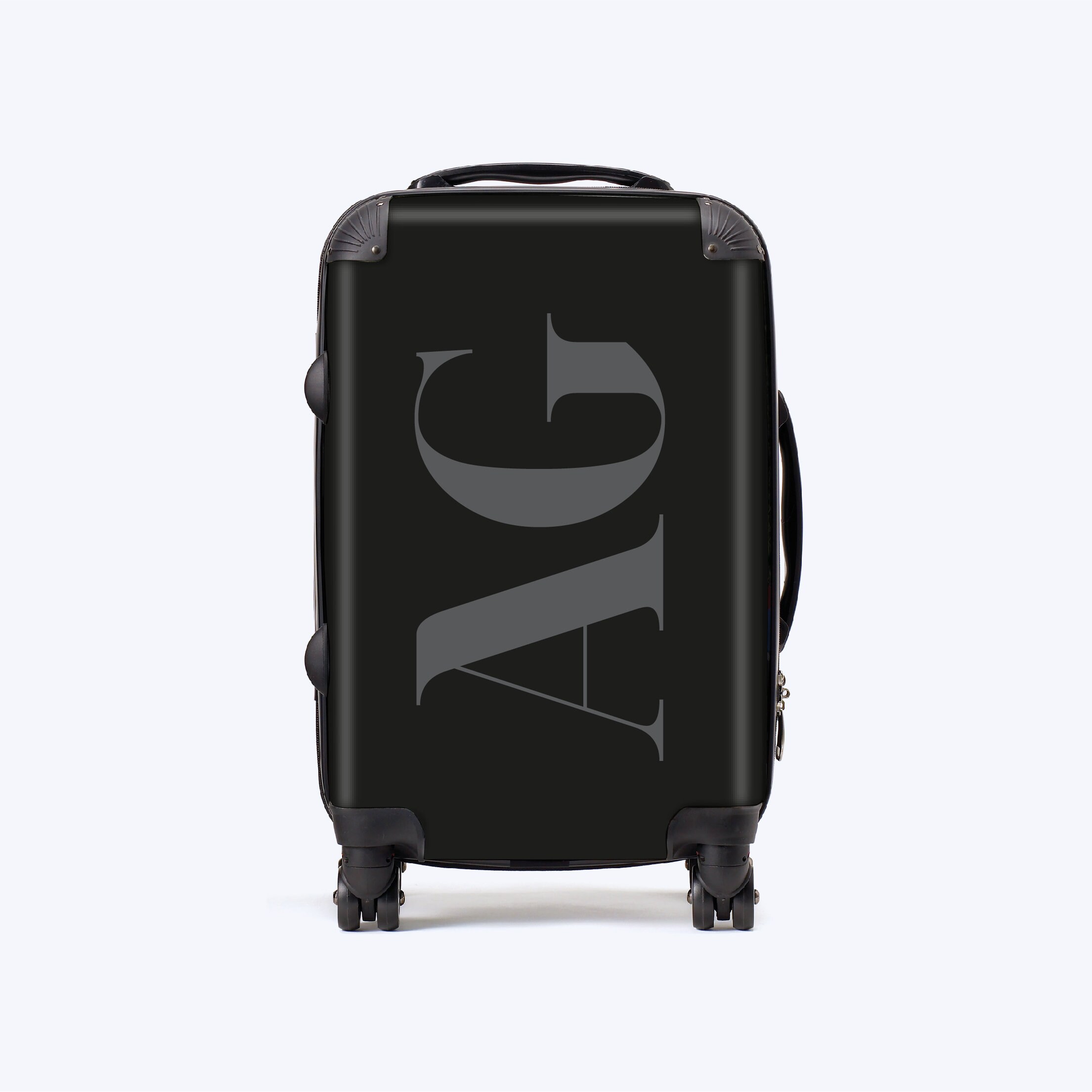 INITIALS ONYX SUITCASE Luxury Custom Suitcase Initials Etsy