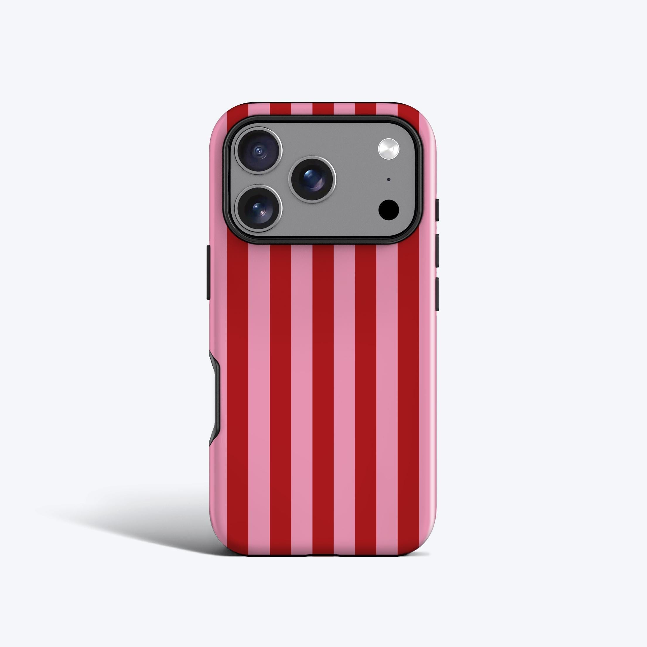 Ruby Stripes Phone Case - for iPhone 18 Pro, 17, 16 Pro Max, 15
