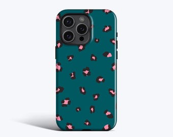 Mini Leopard Print Phone Case - For iPhone 17, 16, 15, 14, 13, 12, 11 - MagSafe Option