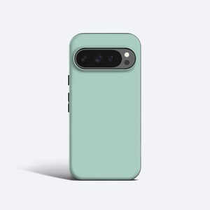 BLOCK COLOUR Mintgrönt skal | För Pixel 8 Pro-skal, Pixel 7a-skal, Pixel 6 Pro-skal, Pixel 9-skal, Pixel 4A-skal Fler modeller, Grönt