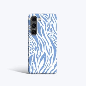 BLUE ZEBRA Case | For Samsung Galaxy S23 Plus Case, Galaxy S22 Case, Galaxy S21 fe Case, More Models, Zebra Stripes, Animal Print
