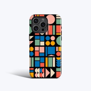 BAUHAUS Phone Case | Modern Geometric Abstract, Art-Inspired Design, MagSafe – Fits iPhone 16e, 16 Pro Max, 15 Plus, 14, 13 Mini, 12, 11
