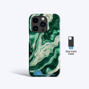 Custodia sottile per carte di credito EMERALD DREAMS / Custodia per iPhone 15+, Custodia per iPhone 14 Pro, Custodia per iPhone 13, Custodia per iPhone 15 Pro, Porta carte, Porta carte