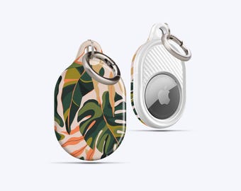 JUNGLE LEAVES AirTag Case | For your keys, Handbag, Backpack, Pets Collar, Anything you desire, AirTag Holder, AirTag Keychain, Tropical