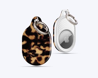 Dark Tortoise AirTag Case, For your keys, Handbag, Backpack, Pets Collar, Anything you desire, AirTag Holder, AirTag Keychain, Abstract