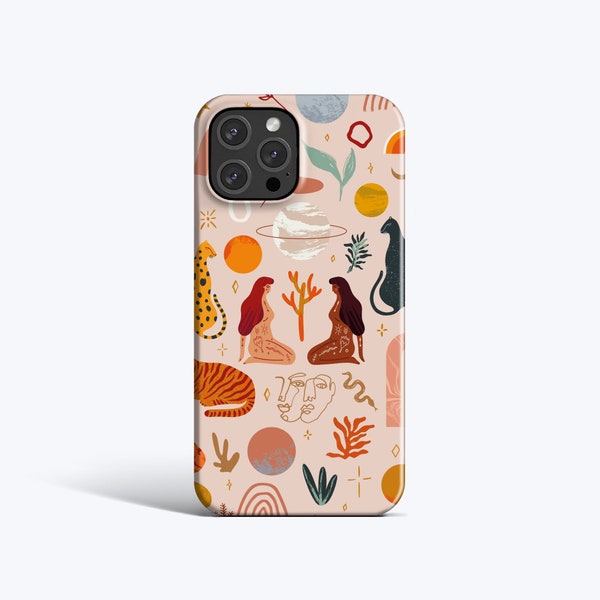 MYSTIC UNIVERSE | For iPhone 15 Case, iPhone 13 Pro Max Case, iPhone 11 Case, iPhone XR Case, More Models Available, Boho, Illustration