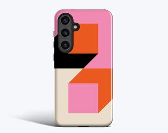 Etui Geometryczne Kostki - Do Galaxy S26, S25, S24, S23, S22, S21, S20, Magnetyczne