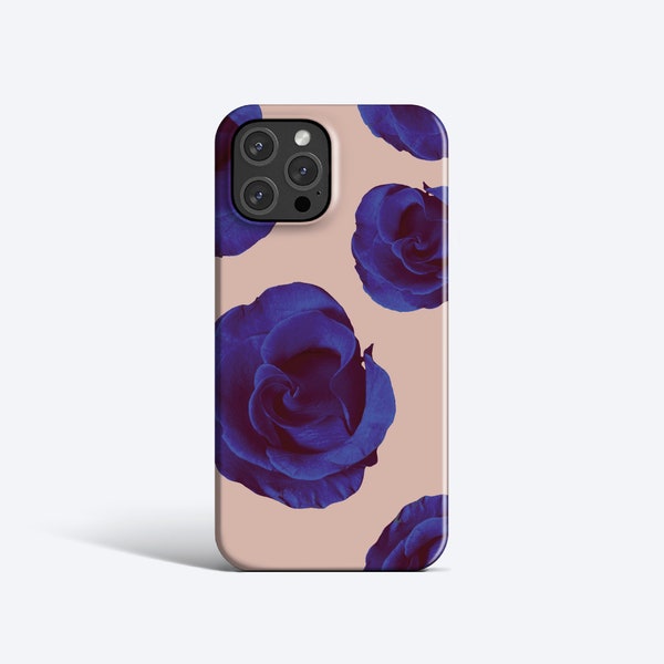 BLUE ROSE Case | For iPhone 15 Pro Case, iPhone 13 Pro Case, iPhone 12 Case, iPhone 11 Case, More Models, Blush Case, Sophisticated