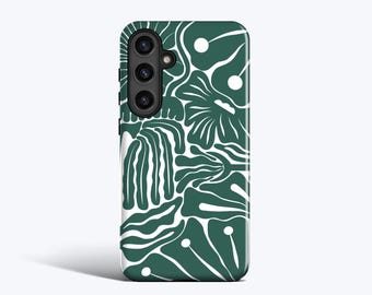 Jungle Green Case - For Galaxy S26, S25, S24, S23, S22, S21, S20, Magnetic