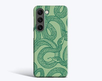 Green Snakes - For Galaxy S25 Ultra, S24 Plus, S23 fe, S22, S21, S20 fe, More Models