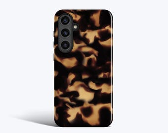 Dark Tortoise Phone Case - For Galaxy S26, S25, S24, S23, S22, S21, S20, Magnetic