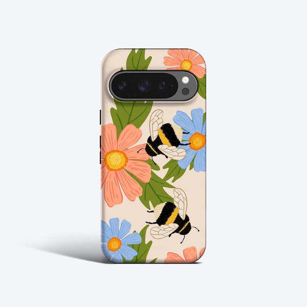 Bumble Bee Phone Case For Pixel 10, 9, 8, 7, 6 Magnetic Option