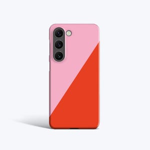 GEOMETRIC PINK RED Case - For Galaxy S26, S25, S24, S23, S22, S21, S20, Magnetic image 1
