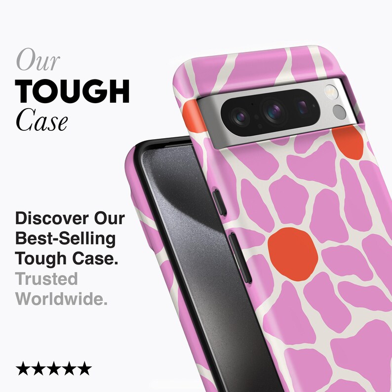 Funda Margaritas Rosadas - Para Pixel 10, 9, 8, 7 Pro, 6a y más imagen 2