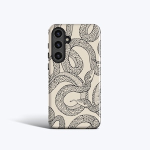 Black Snakes Phone Case - For Galaxy S26, S25, S24, S23, S22, S21, S20 Series, Magnetic