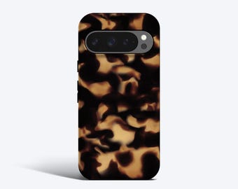 Dark Tortoise Phone Case - For Pixel 10, 9 Pro xl, 8a, 7, 6 Pro, Abstract